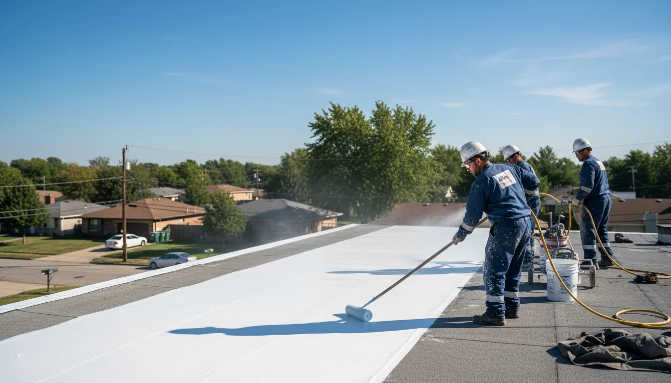 Commercial roof coating in Washington Navy Yard, DC near me